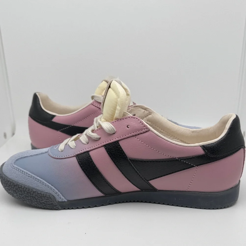 Gola Elan Ombre Low Top Leather Suede Purple, Pink Black Sneakers Size 7.5 - NEW